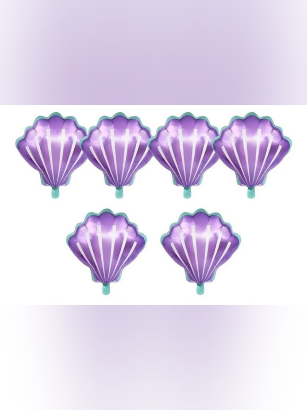New Set Of 6 Shell Myler Foil Balloons Set
